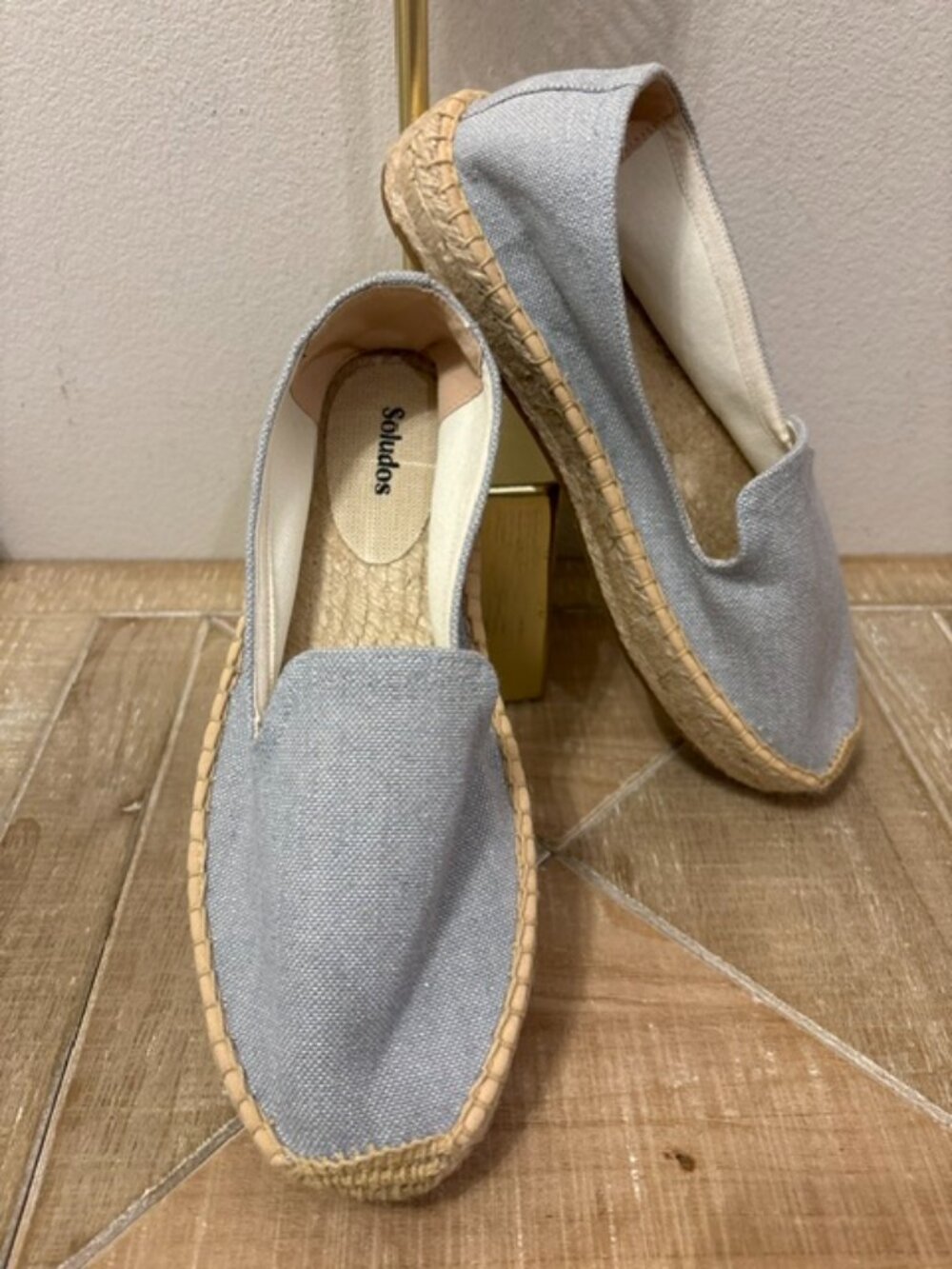 NWOT Soludos Smoking Platform Espadrille Dolphin Blue Sizes 8 9 10